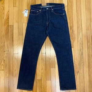 NWT Polo Ralph Lauren Varick Slim Jeans Dark Blue